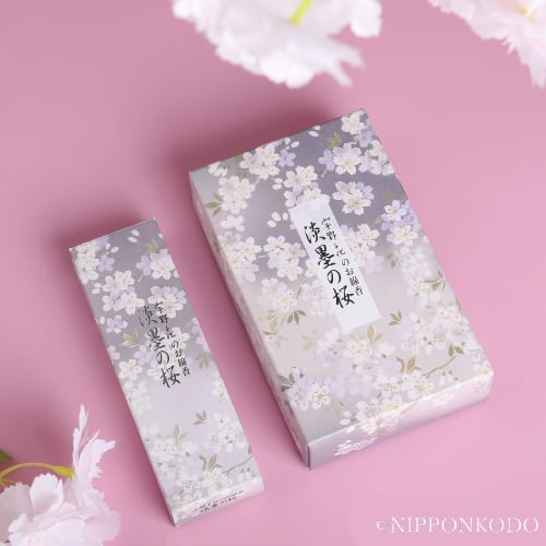 Uno Chiyo's Light Ink Cherry Blossom Incense Sticks, Approximately 200g, Loose Pack, Nippon Kodo, Made in Japan, Cherry Blossom Scent, Low Smoke