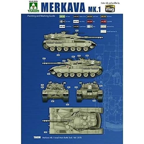 TAKOM 1/35 Масштабная модель Израильской армии Меркава Mk.1 пластиковый набор TKO2078