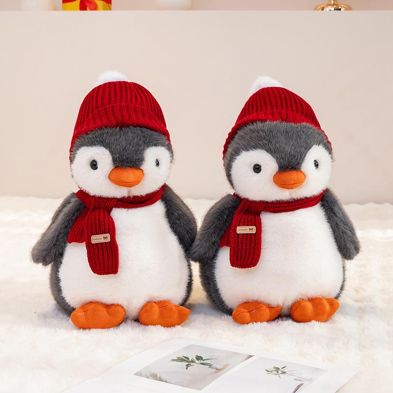 Милый милый шарф пингвин кукла плюшевая игрушка маленький пингвин кукла дети сопровождают успокаивающая подушка тряпичная кукла