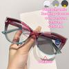 New Photochromic Reading Glasses Ultra-light Blue Light Blocking Glasses Fashionable Cat-eye Full-rim Reading Glasses +3.5+4.0