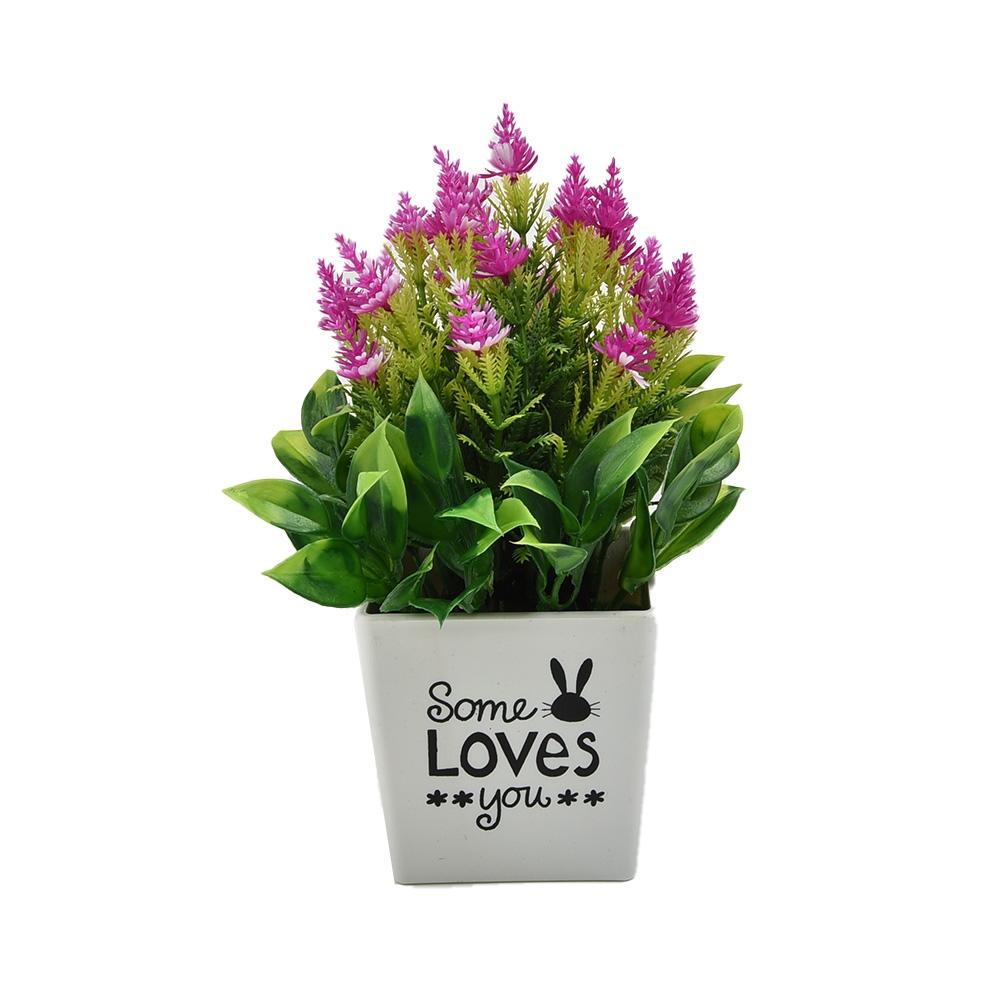 Artificial Plant Living Room Pinecone Bonsai Potted Rattan Romantic Supplies