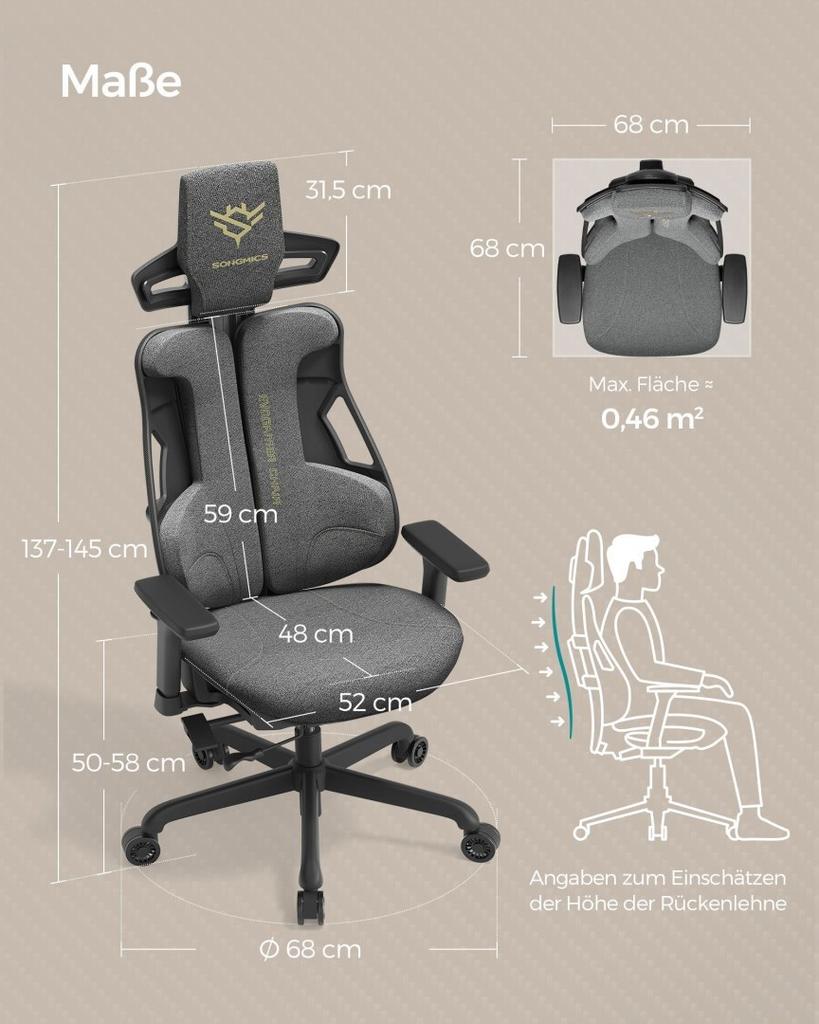 Gaming Chair Height Adjustable Office Chair Te