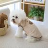 S-3XL Autumn Winter Pet Dog Clothes Brown Beige Fleece Warm Vest Pet Clothes For 1.5-11.5 kg Small Medium Dogs Cats