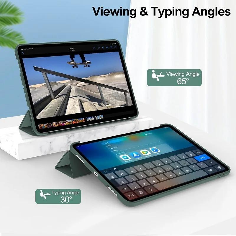 Для iPad 11-го 10-го 10.9 air 11 Funda Чехол iPad air 4-го 5-го 10.9 pro 11 13 12.9 13 9.7 7-го 8-го 9-го 10.2 mini 6 7 8.3 M3 Gen Обложка
