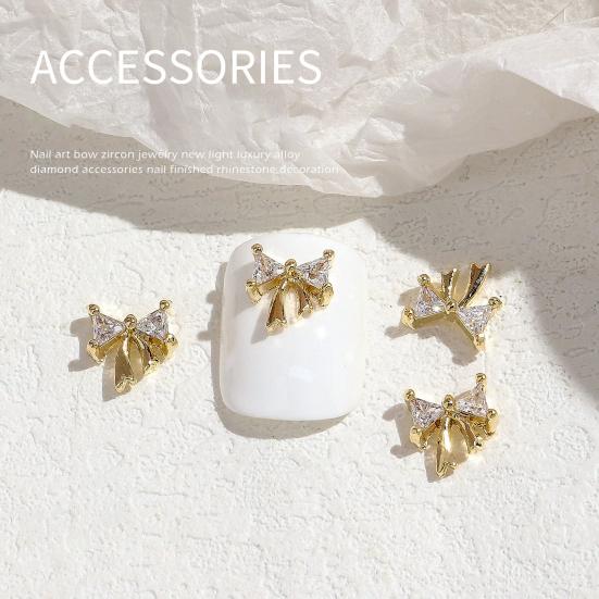 Украшение для ногтей, блестящее украшение из кубического циркония, 3D-украшение в виде бабочки