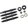 Black Bicycle Mid-axle High-carbon Steel Axle Kit Durable Bike Bottom Bracket Axle