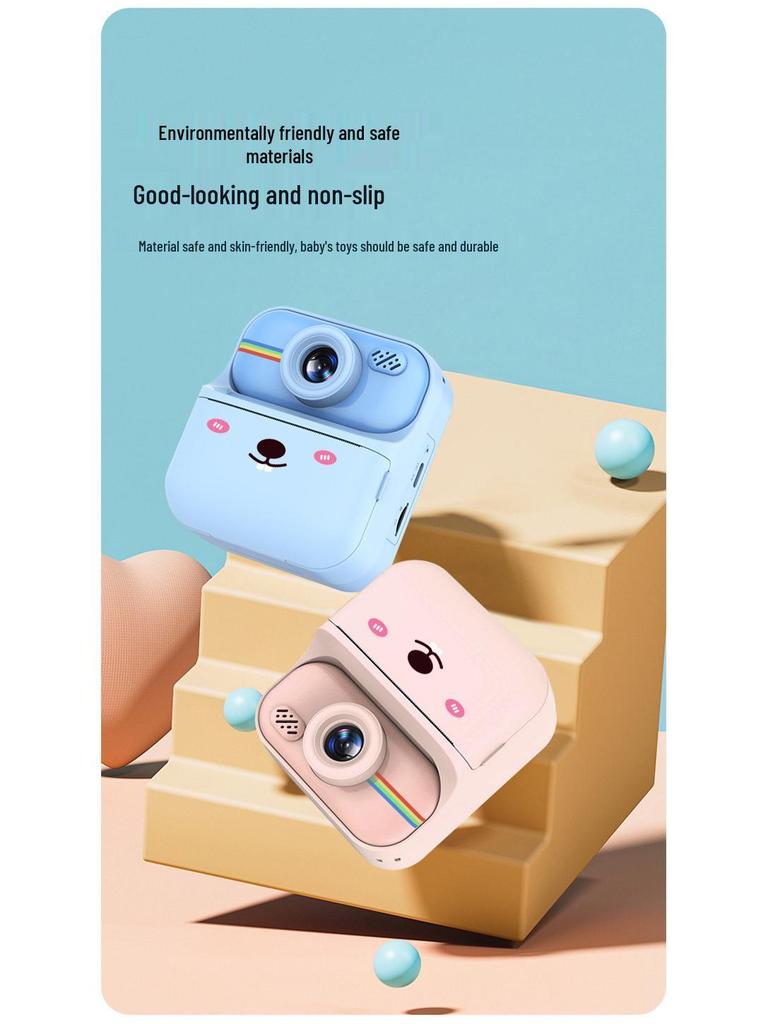 Children's Instant Camera with Dual HD Lenses and 2.4" LCD Screen
