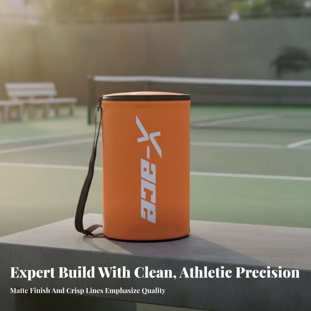 Pail Ball Bag Foldable Tennis Wear Resistant for Training Sessions