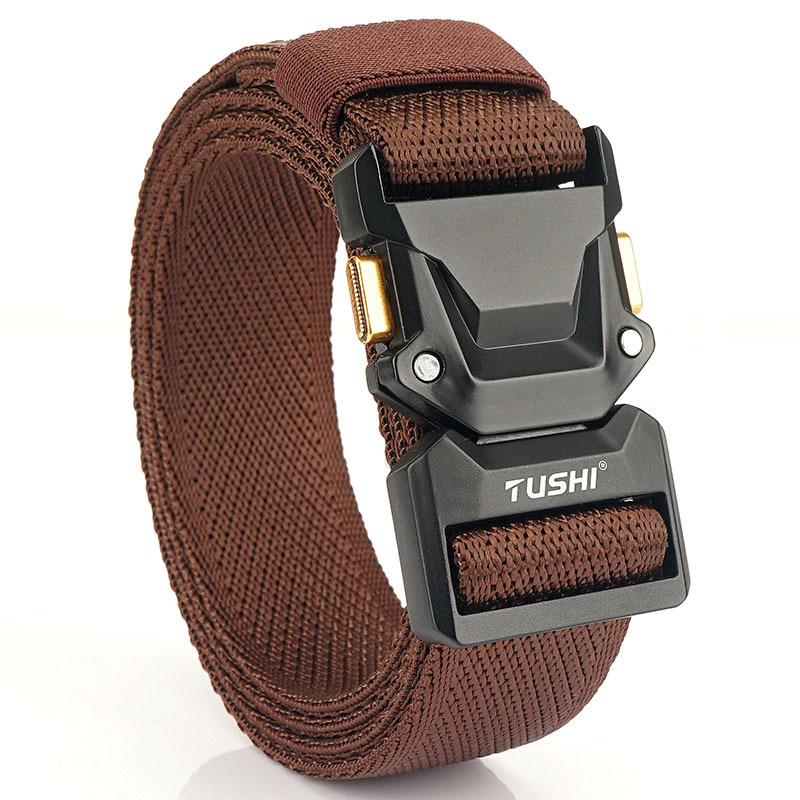 Новый тактический ремень с эластичной вставкой и кнопкой быстрого сброса, повседневный, для инструментов, для тренировок на открытом воздухе, мужской ремень