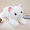 Cat Doll Sleeping Pillow Girls Accompanying Doll Cute Simulation White Kitten Plush Toy
