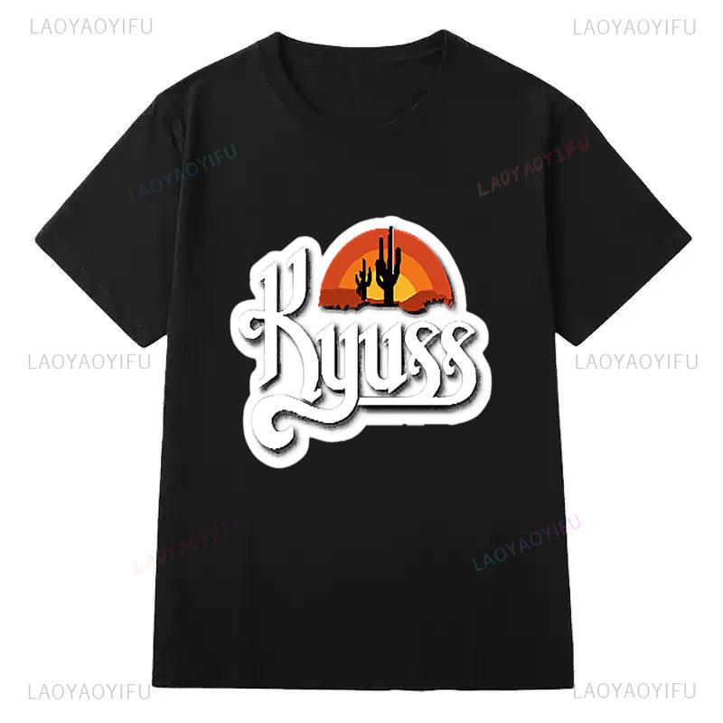 Унисекс Женская Футболка Группа Kyuss Рок-группы Арт Футболка Полиэстер Дешевая Короткий рукав Новинка в Футболках Хип-хоп Уличная одежда Винтажный Топ