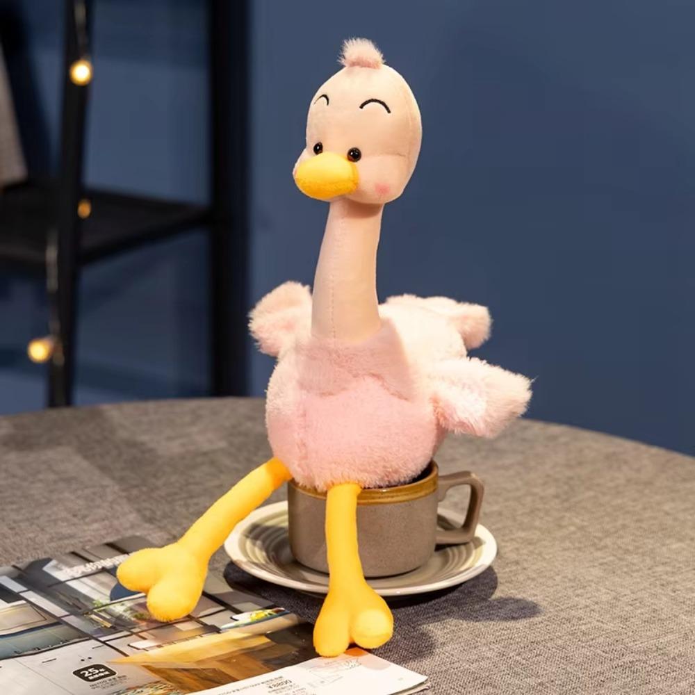 Soft Stuffed Long-Legged Ostrich Plush Toy Cartoon Ostrich Plush Doll Children Gift