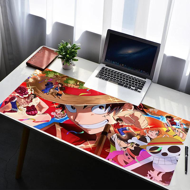 Mouse Pad PC Non Slip Rubber HD Mousepad Laptop Gamer Cabinet Keyboard Pad One Piece Luffy Office Computer Gaming Desk Mouse Mat