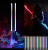 Мисс 0 Световой меч, 15 цветов RGB, Звук, USB-зарядка, Игрушка для косплея, Металлическая рукоять, Датчик движения (Серебряный)