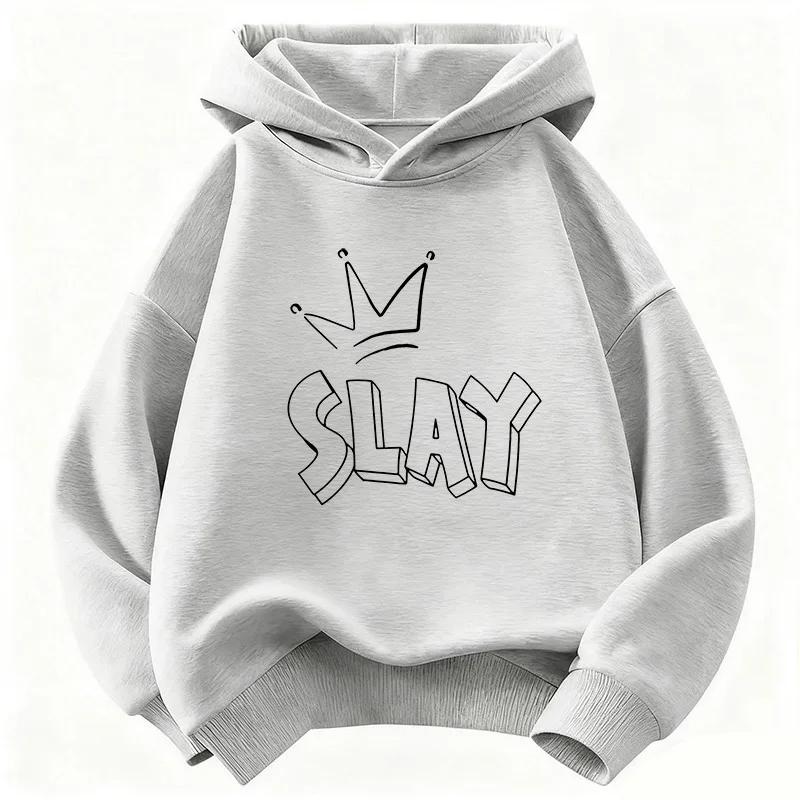 Sweat à capuche Y2K tendance 2026 pour filles, sweat-shirt décontracté pour enfants, collection automne-hiver