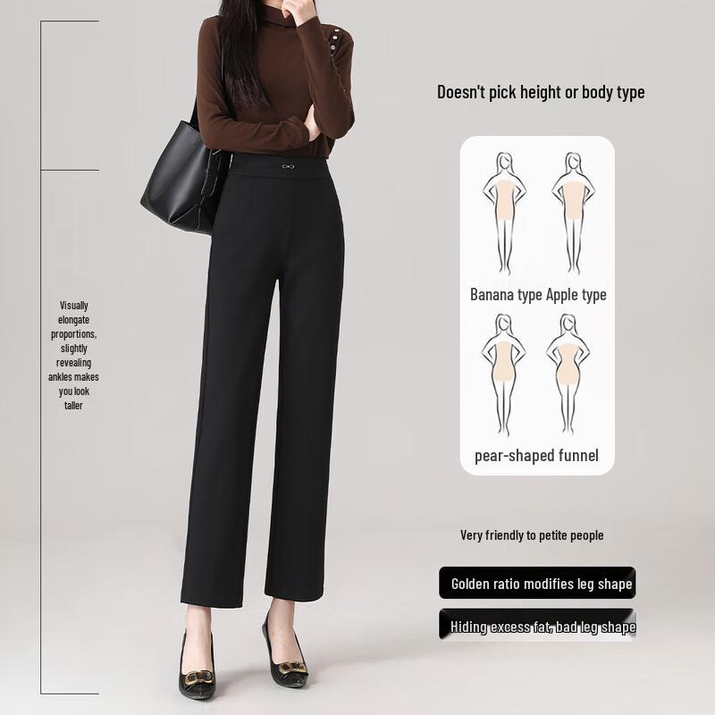 Flowing Time Women's Elegant Cropped Casual Pants
