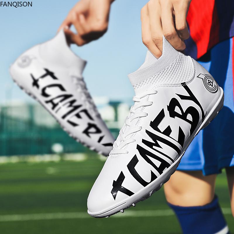 31-48 Мужские/женские футбольные бутсы Резиновая мягкая подошва с короткими шипами Искусственный газон для соревнований в помещении Профессиональные детские футбольные бутсы