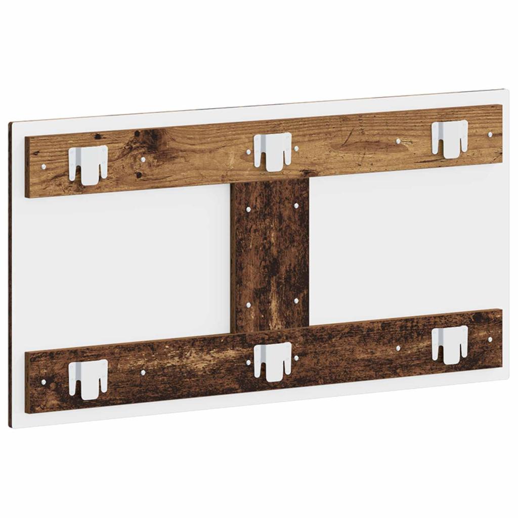 Wall Mounted Headboard HOORN Reclaimed Wood Engineered Wood