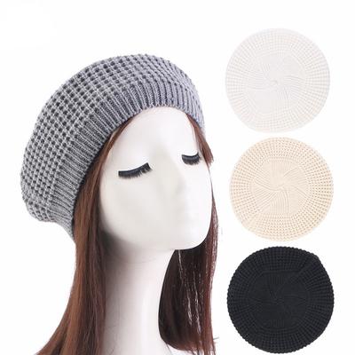 Осенне-зимний вязаный теплый женский берет Skullies & Beanies для девочки