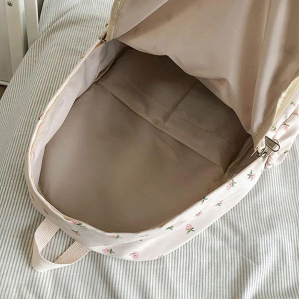 Large Capacity Fashion Backpack Flower Shoulder Bag Travel Rucksack Students School Bag  Outdoor