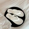 2025 Summer New Models, Minimalist Toes Beach Vacation Fashionable Contrasting Color Versatile Flip-flops Women's Summer Wear