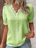 Summer 2025 New Vacation Fashion Cutout Short-sleeved Shirt, Women's Shirt