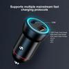 P3 100W Fast Charging Type-C+USB Car Charger with 3-in-1 Cable for Apple/Huawei/Xiaomi