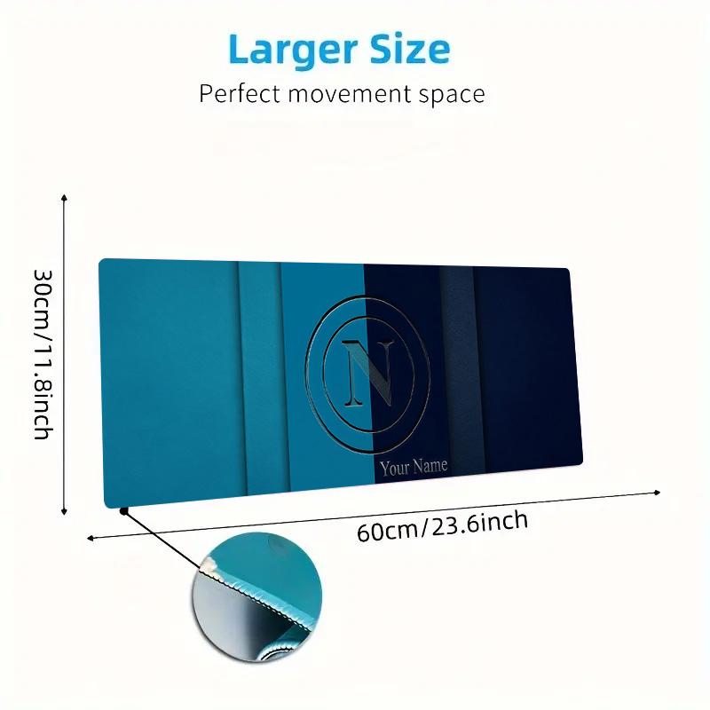 S2 Custom Name Large Size Mouse Pad Large Gaming Table Cushion Non-slip Laptop Tablet Big Mousepad XXL Mat Mini PC Playmat With Lock edge