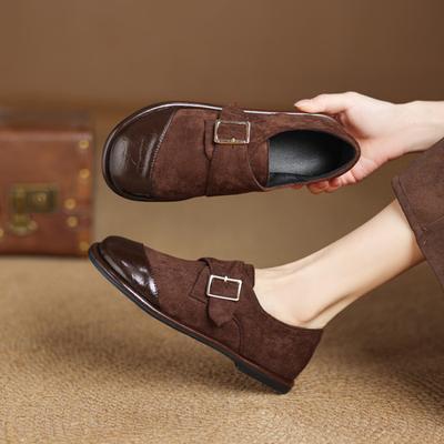 Новая женская модная одинарная обувь с низким верхом и открытым подъемом, однотонная, закрывающая ногу, повседневная женская обувь большого размера с круглым носком, на четыре сезона, из маленькой кожи s