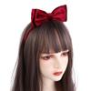 Girls Non-slip Cloth Sweet Decoration Velvet Bow Hair Band Children Hair Band Princess Hair Hoop