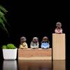 Керамические статуэтки Будды Современная мини-скульптура монаха Чайный сервиз Статуэтка Миниатюрные фигурки для аксессуаров домашнего декора