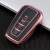 Fashion Colorful TPU Car Remote Key Case Cover Shell Fob For Toyota Corolla Prius Camry CHR C-HR RAV4 Altis Land Cruiser Prado Keyless