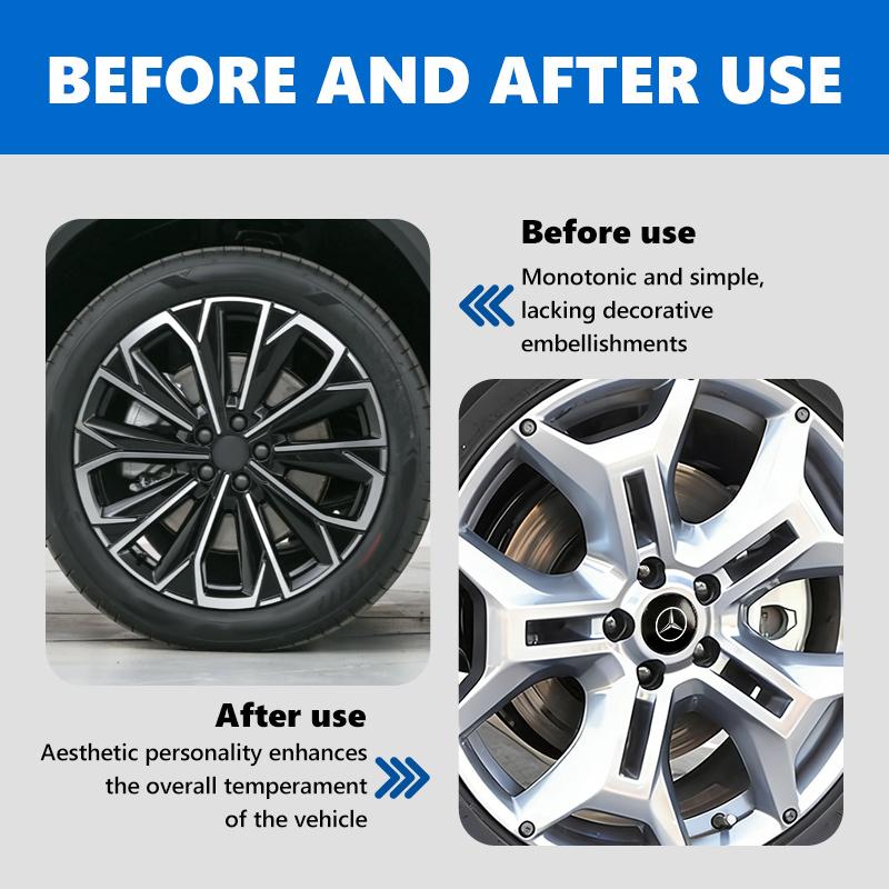 4pc 56mm Car Logo Wheel Center Sticker Emblem Rim Caps Hub Accessories For Benz Exclusive AMG W124 W203 W204 SPRINTER V CLASS FI1