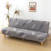 Stretch Printed Armless Sofa Bed Cover Stretchable Futon Sofa Cover Spandex Furniture Protector Home Decor Machine Washable