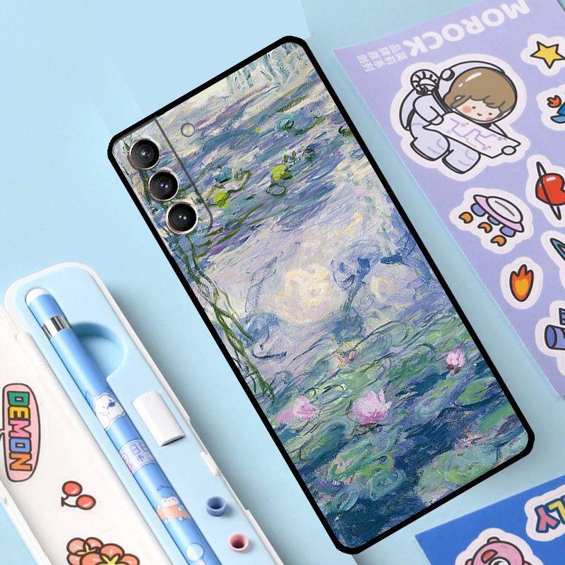 Чехол Claude Monet Garden Lotus Bridge для Samsung Galaxy S23 S22 S21 Ultra S20 FE S9 S10 Note 10 Plus Note 20 Ultra с полным покрытием