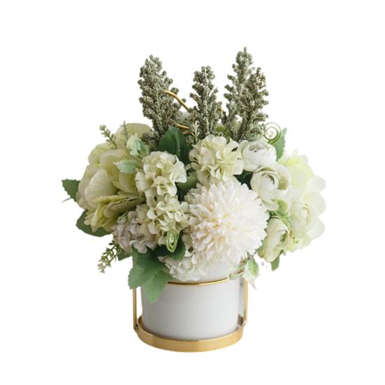 Искусственная роза поддельный цветок бонсай горшечное растение садовая вечеринка реквизит настольный декор