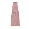 Spring and Summer Women's Clothing Gentle round Neck Sleeveless Honeycomb Format Stretch Fabric Midi Skirt Dress 3067329