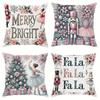 Christmas Nutcracker Decoration Pillowcase Ballet Princess Pillow Case Suitable for Home Room Sofa Cushion Cover Friend Gift