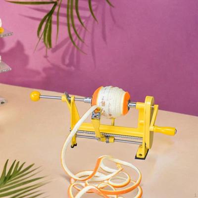 Инструмент для очистки апельсинов от кожуры, ручная рукоятка, простая очистка, универсальный роторный инструмент для фруктов