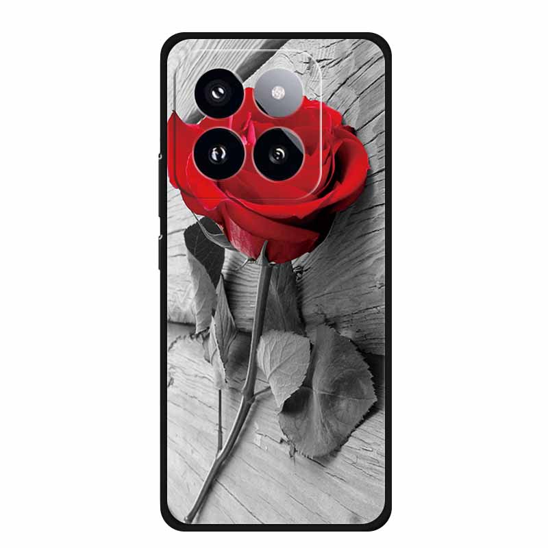 Для Xiaomi 14T PRO Чехол Роскошный Мягкий Силикон ТПУ Чехлы для Телефона Задняя Крышка Для Xiaomi14T Бампер Защитный Ударопрочный Любовь fundas