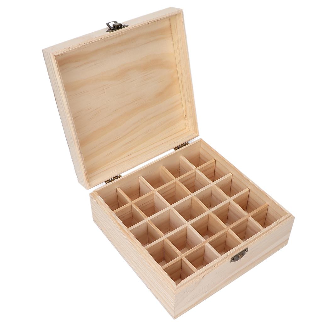 Хранение эфирных масел Натуральная сосна Безопасный Прочный Съемный Портативный Чехол для эфирных масел для дома, путешествий