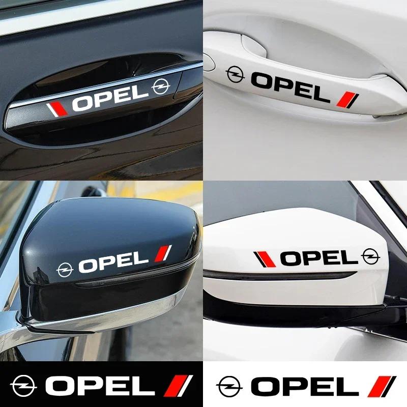 4pcs Car Door Handle sticker Vinyl Decal For Opel Astra H G J Insignia Mokka Zafira Corsa Vectra C D Antara Combo Accessories XL1