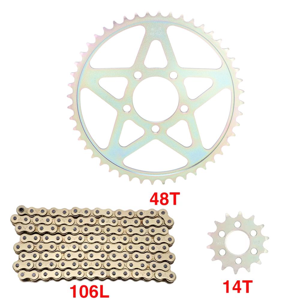 Motorcycle Front 14T Rear 48T 58T 106L 112L Chain Sprocket For Sur-Ron Sur Ron Surron X S Light Bee Off-Road Electric Vehicle