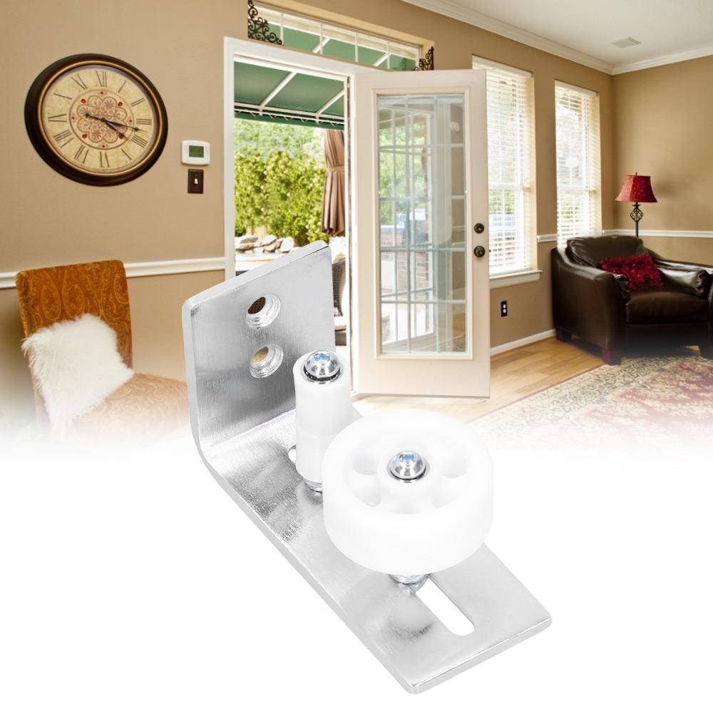Carbon Steel Floor Guide Silver Sliding Door Hardwares Hardware Door Roller Guide Doors