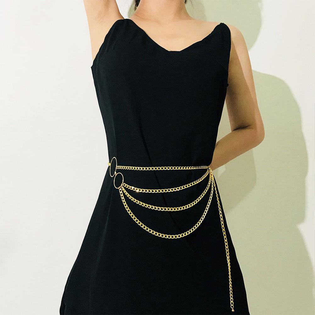 Fashion Women Sexy Multi-layered Tassels Waist Belt Chain Decoration