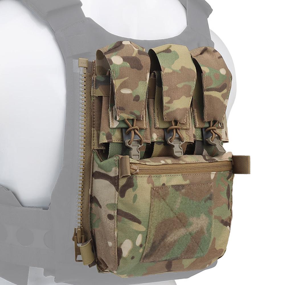 Задняя панель с застежкой-молнией на задней панели, карман для мультитулов, охотничий жилет, штурмовая задняя панель, быстросъемный чехол, пейнтбол, страйкбол, аксессуары