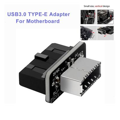 Адаптер USB Type-E под 90 градусов для передней панели корпуса с разъемом Type-C для материнской платы ПК