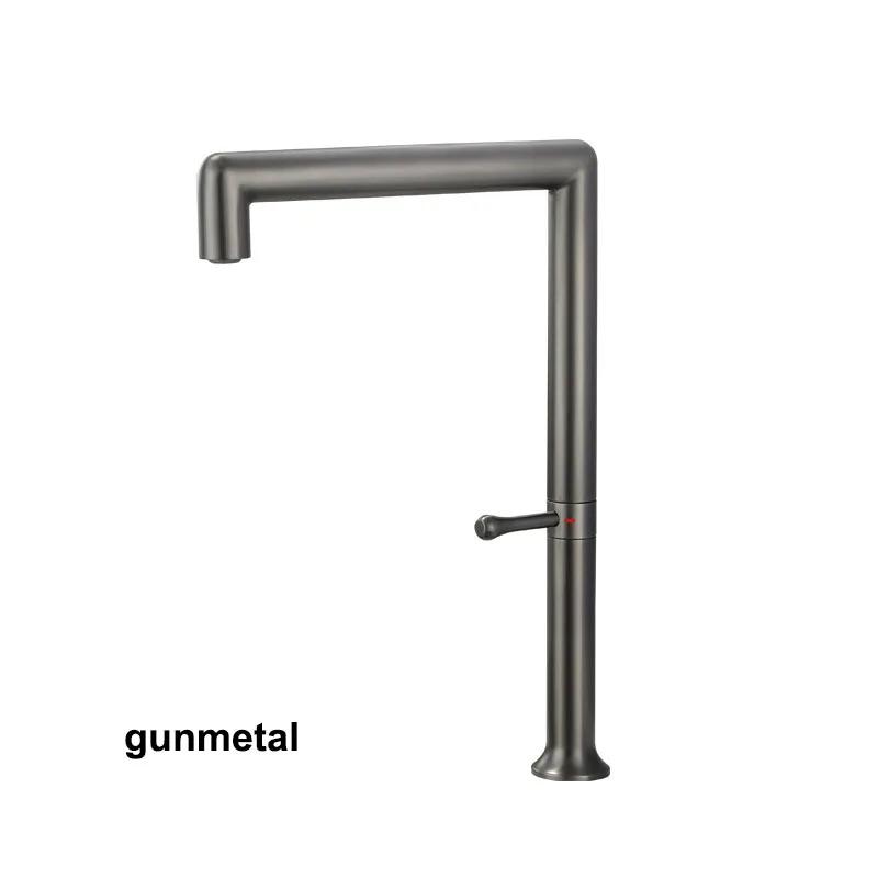 Kitchen Sink Faucet White/Brushed Gold/Gunmetal/Rose Gold/Brushed Kitchen Hot And Cold Mixer Rotatable Stainless Steel Tap