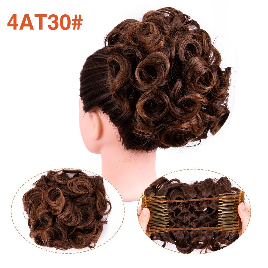 Грязная расческа на заколке для волос в виде пучка, 1 шт., взлохмаченная прическа, наращивание волос, пучок, вьющиеся шиньоны, резинки для волос для женщин и девочек