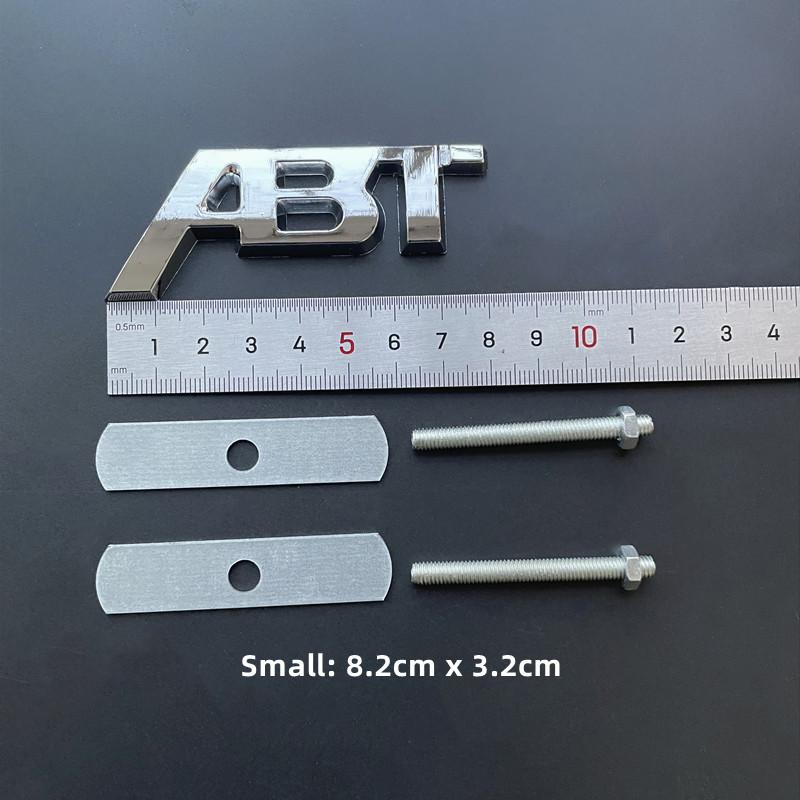 3D Metal ABT Logo Grill Emblem Car Trunk Badge Sticker Accessories